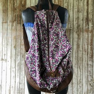Purple Floral Backpack